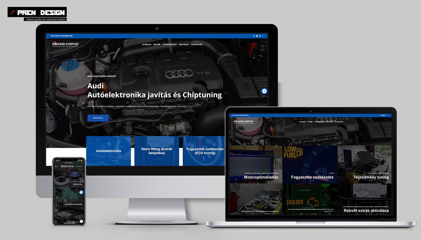autószerelő weblap webdesign